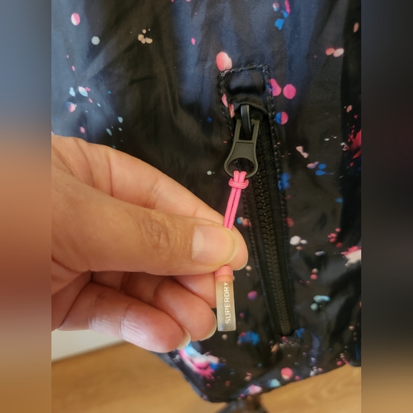 Superdry Print Cagoule Jacket Medium - Picture 5 of 9